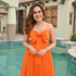 Zinnia Bow Long Dress
